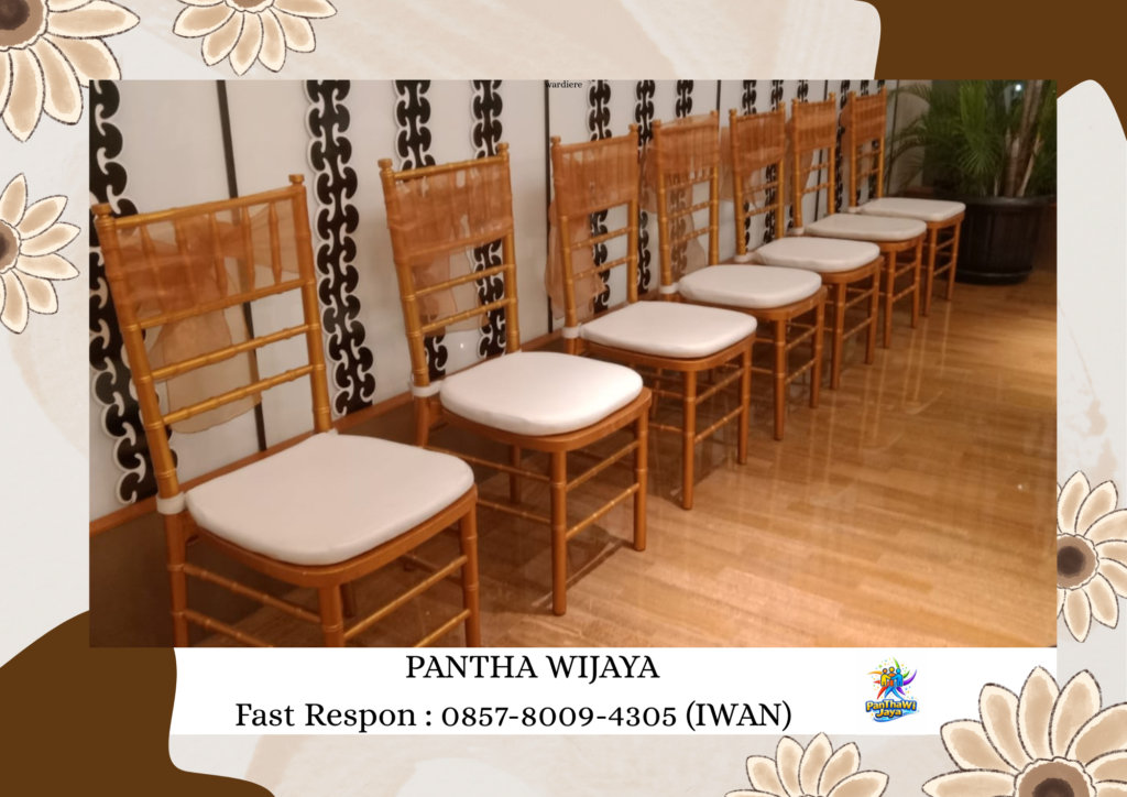 Jasa Sewa Kursi Tiffany Acrylic Dan Tiffany Kayu Area Depok