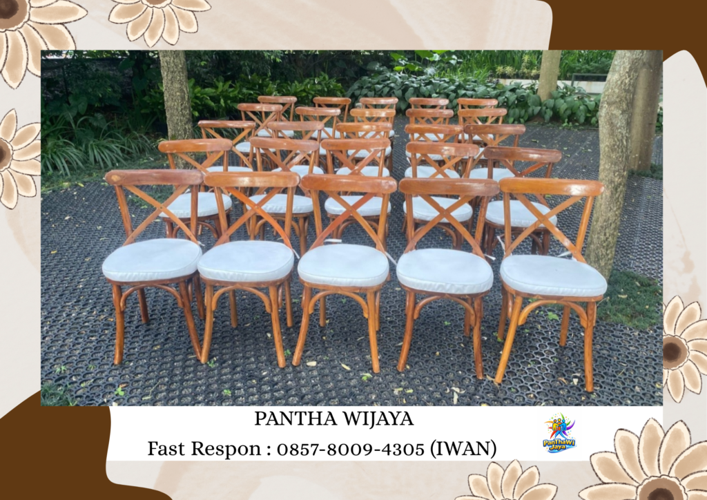 Pusat Sewa Kursi Crossback Kayu Jati Area Bogor