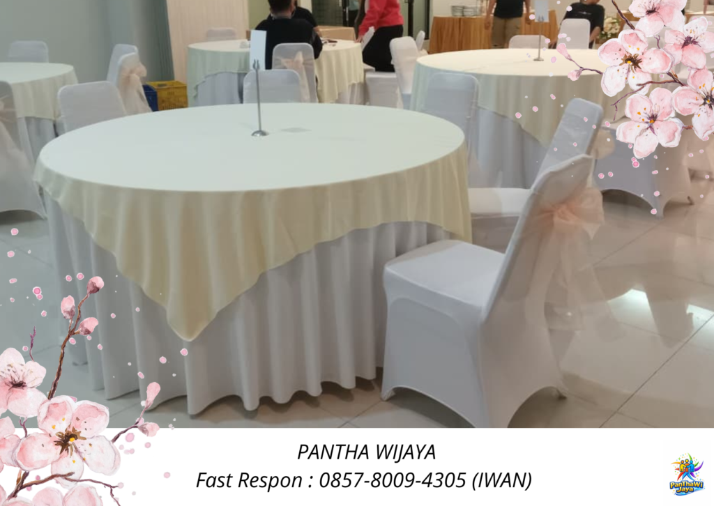 Rental Cover Meja Sarung Kursi Bersih Harum Jakarta