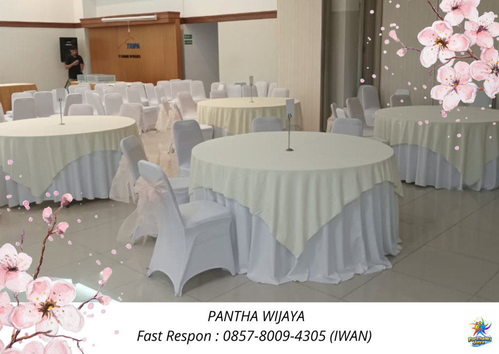 Rental Cover Meja Sarung Kursi Bersih Harum Jakarta