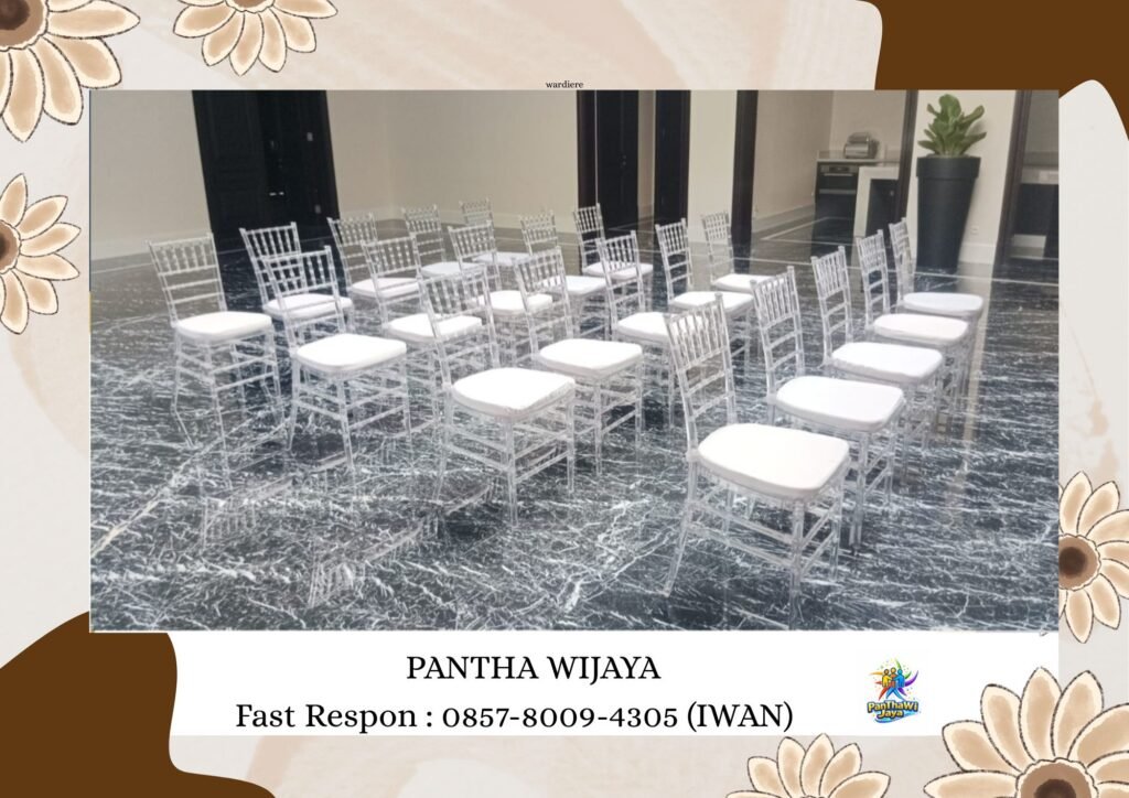 sewa kursi tiffany acrylic area bogor