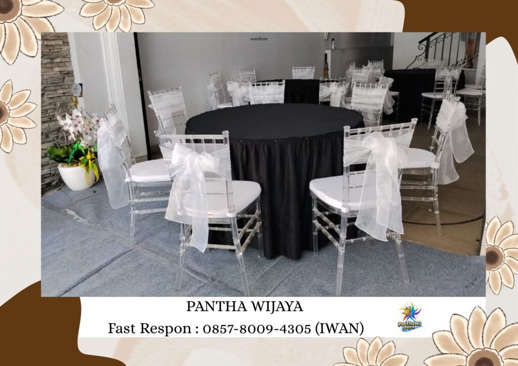 sewa kursi tiffany acrylic area bogor