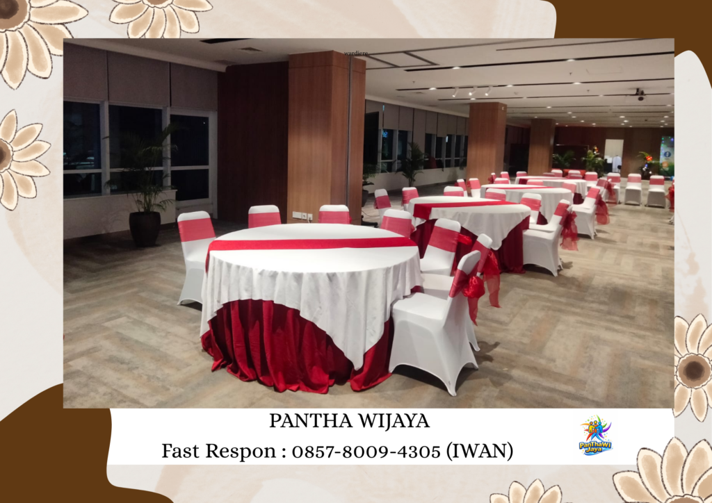 Sewa Meja Bulat Lengkap Cover Daerah Jakarta Pusat