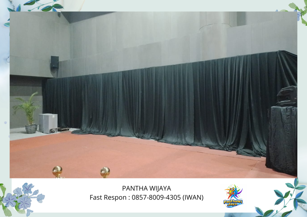 Sewa Tirai Hitam Lotto Tebal Area Jakarta Selatan