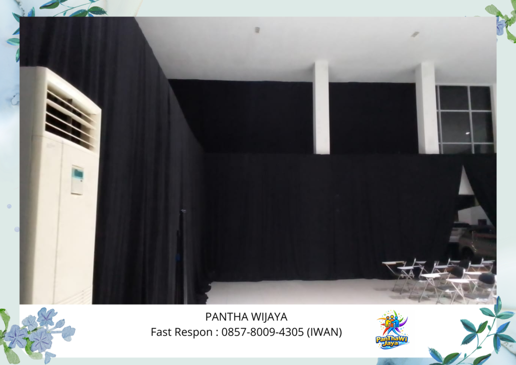 Sewa Tirai Hitam Lotto Tebal Area Jakarta Selatan