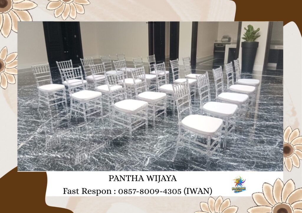 Jasa Sewa Kursi Tiffany Acrylic Dan Tiffany Kayu Area Depok