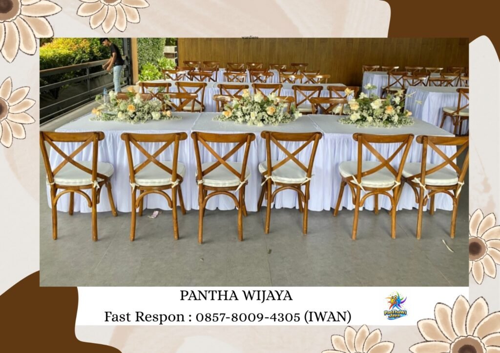 Rental Kursi Silang Cross Back Karawang