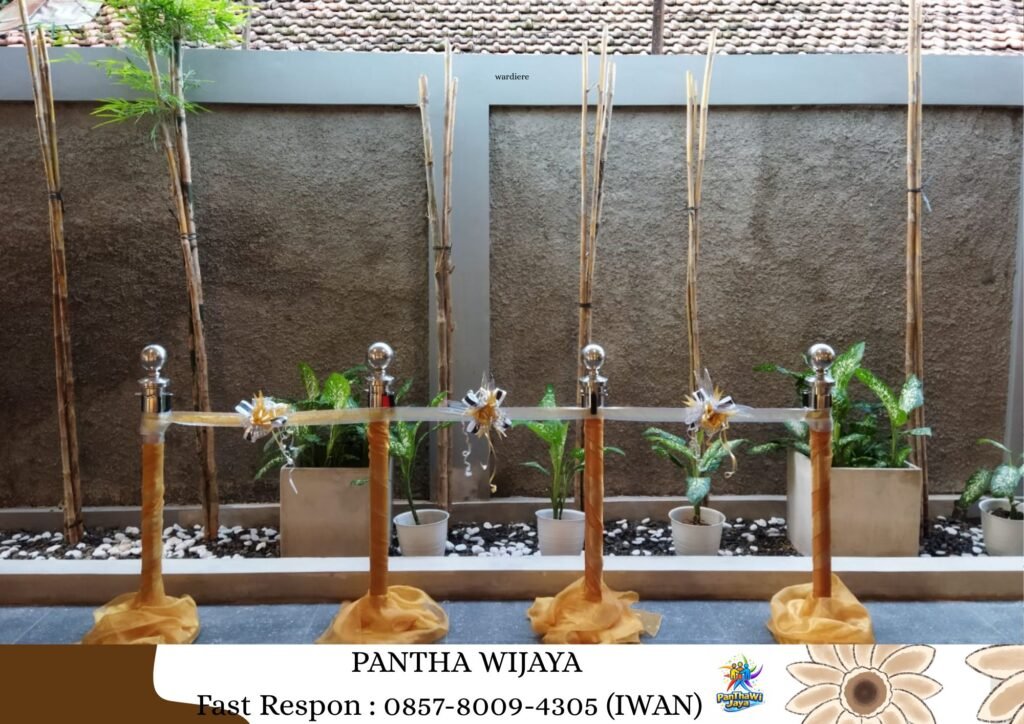 Sewa Tiang Antrian Type Pita Merah Karawang