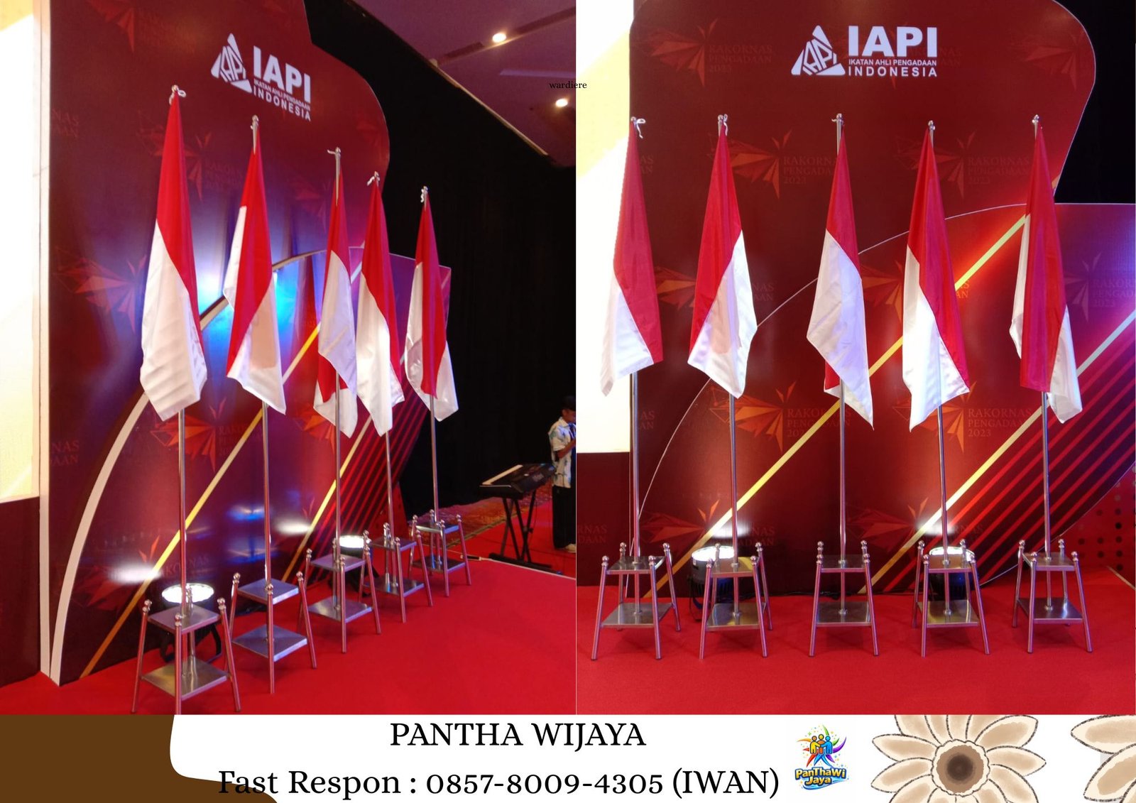 Sewa Tiang Bendera Stainless VIP Bekasi
