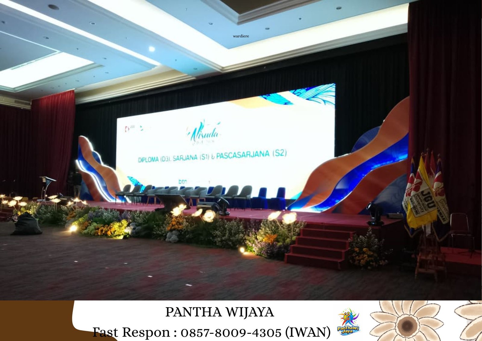 Rental Panggung Karpet Merah, Backdrop, Podium Karawang