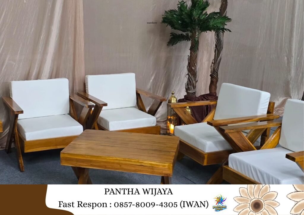 Sewa Sofa OutDoor, Meja Kaki Silang Area Karawang