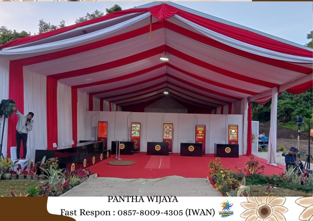 Sewa Tenda Roder Full Dekorasi Atap Dan Tirai Karawang