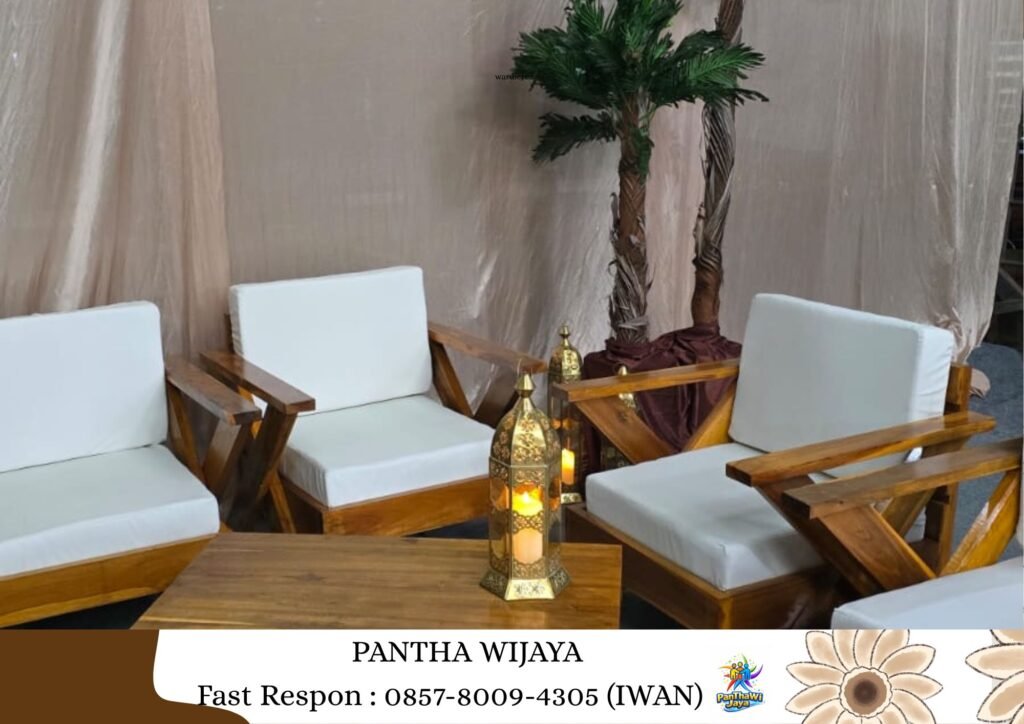 Sewa Sofa OutDoor, Meja Kaki Silang Area Karawang