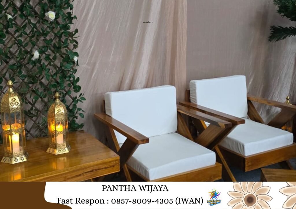 Sewa Sofa OutDoor, Meja Kaki Silang Area Karawang