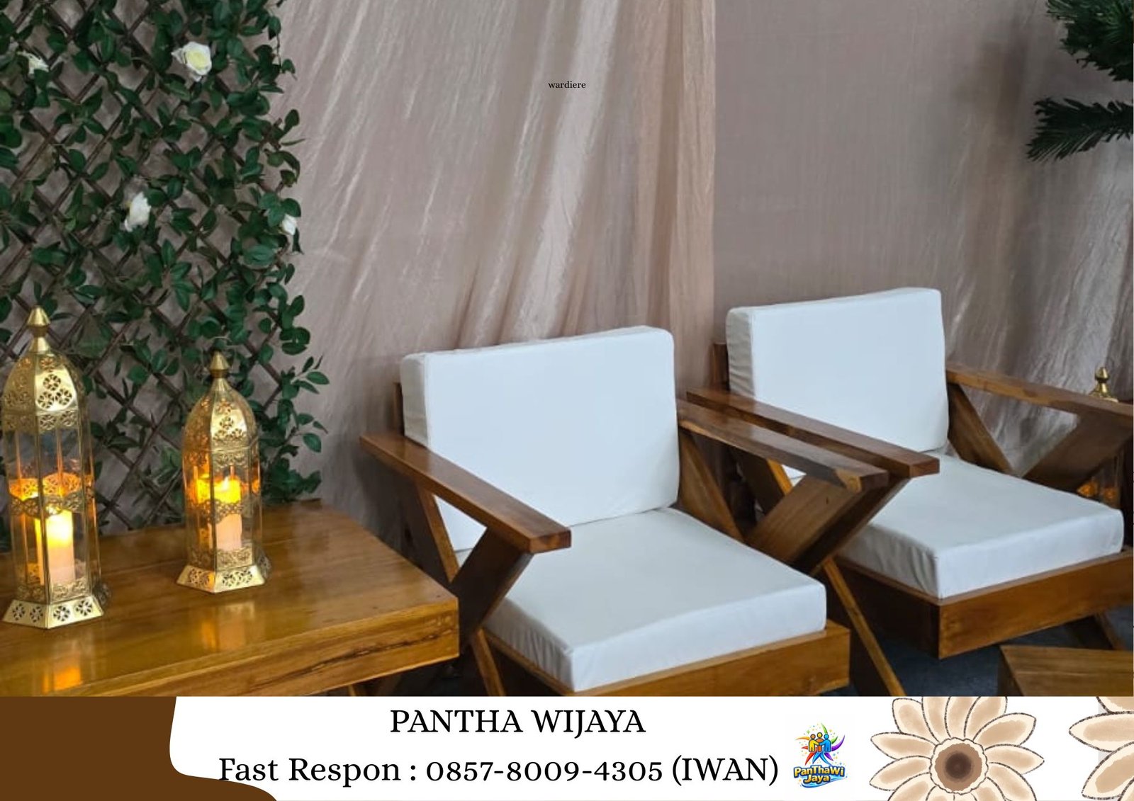 Sewa Sofa OutDoor, Meja Kaki Silang Area Karawang