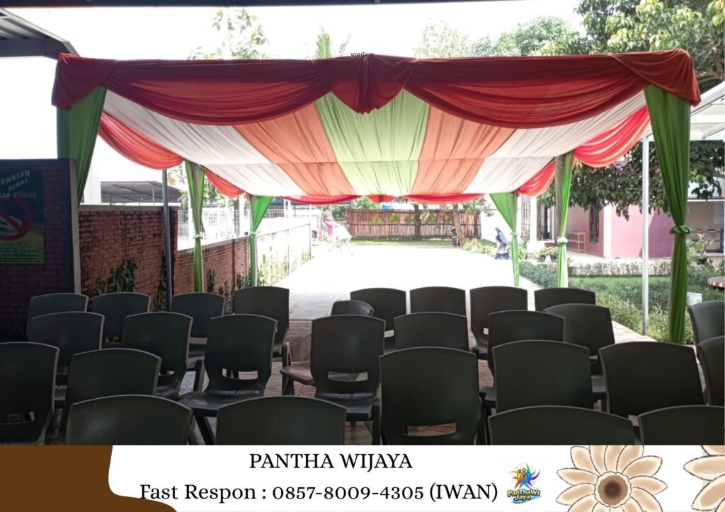Sewa Tenda Plafon Poni Aneka Warna Area Bekasi