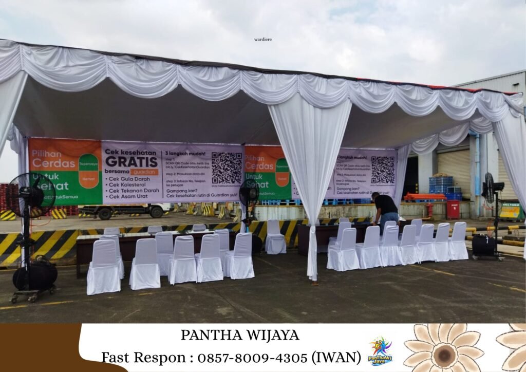 Sewa Tenda Plafon Poni Aneka Warna Area Bekasi