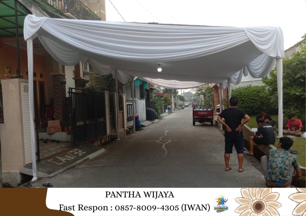 Sewa Tenda Plafon Poni Aneka Warna Area Bekasi