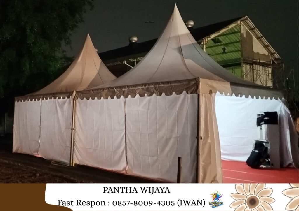 Sewa Tenda Kerucut Ukuran 5x5m Area Cikarang Bekasi
