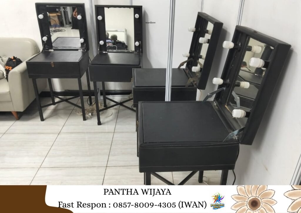 Sewa Meja Kaca Rias Putih Karawang