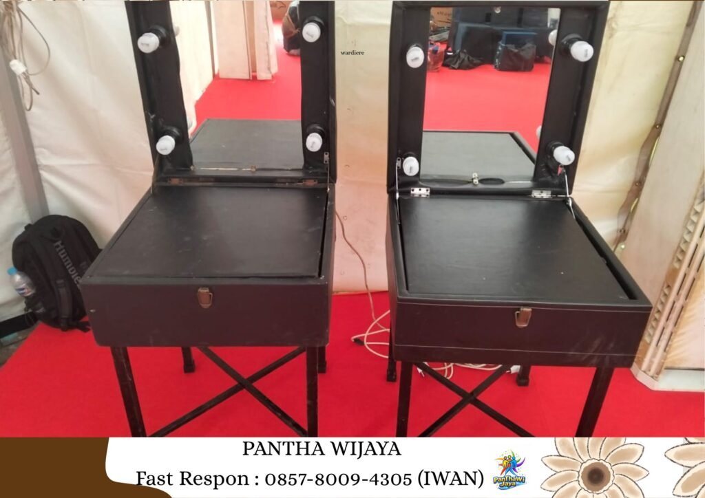 Sewa Meja Kaca Rias Putih Karawang
