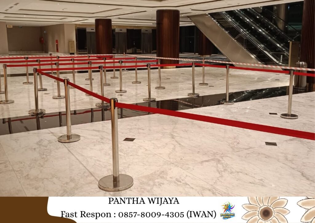 Sewa Tiang Antrian Aneka Warna Area Jababeka