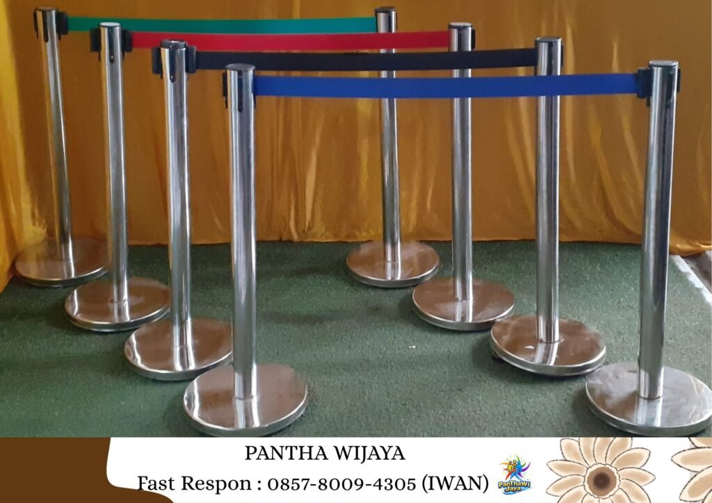 Sewa Tiang Antrian Aneka Warna Area Jababeka