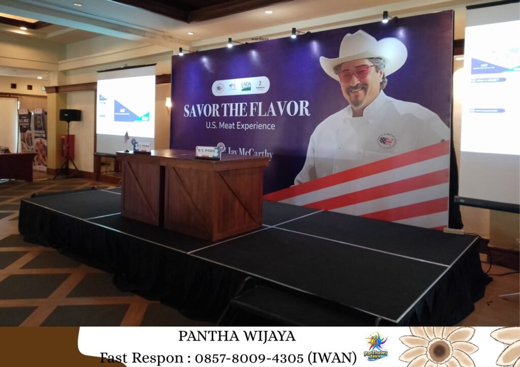 Sewa Backdrop Dan Panggung Karpet Hitam Karawang