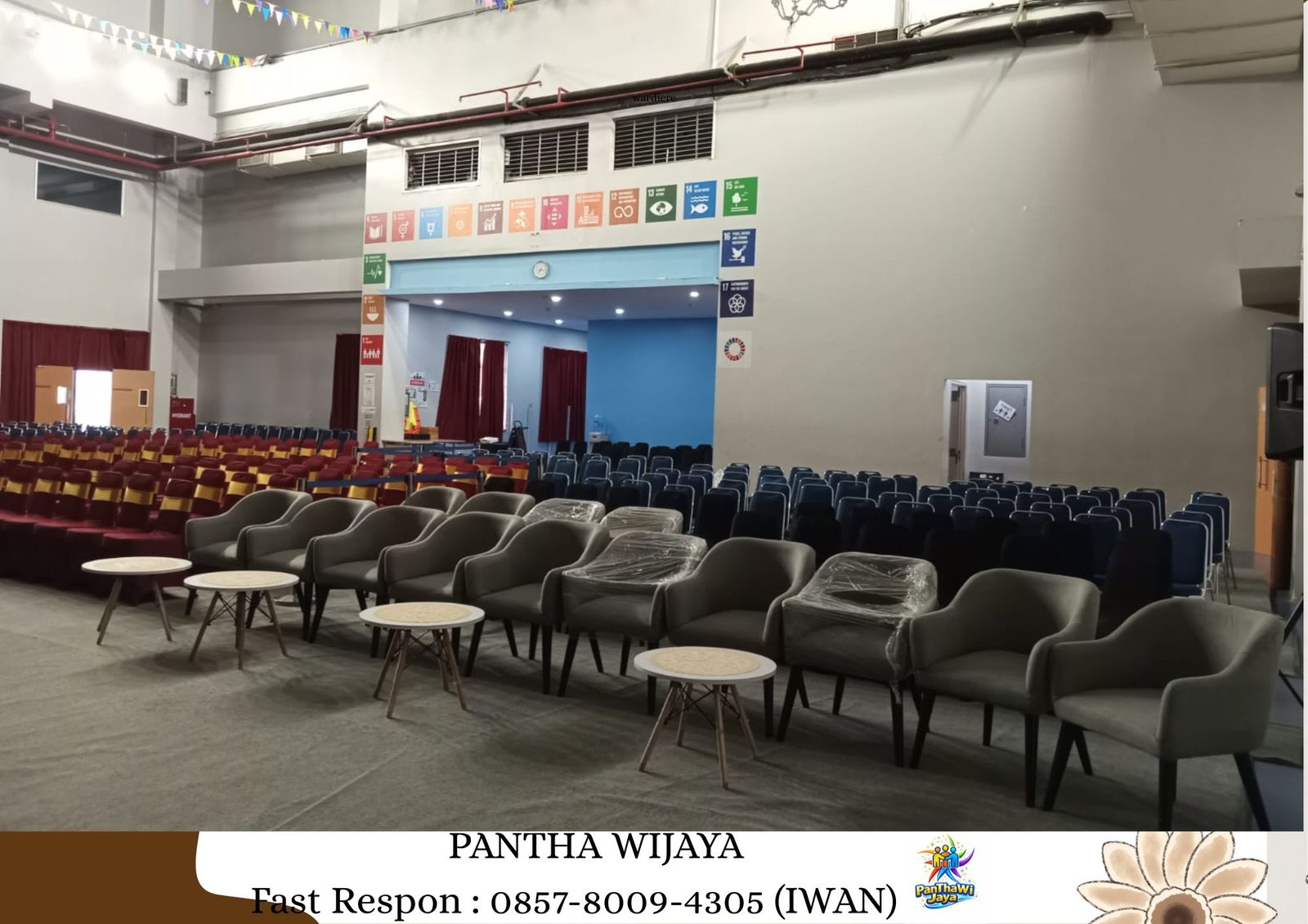 Sewa Sofa Studio, Meja Dealing Kaca Karawang