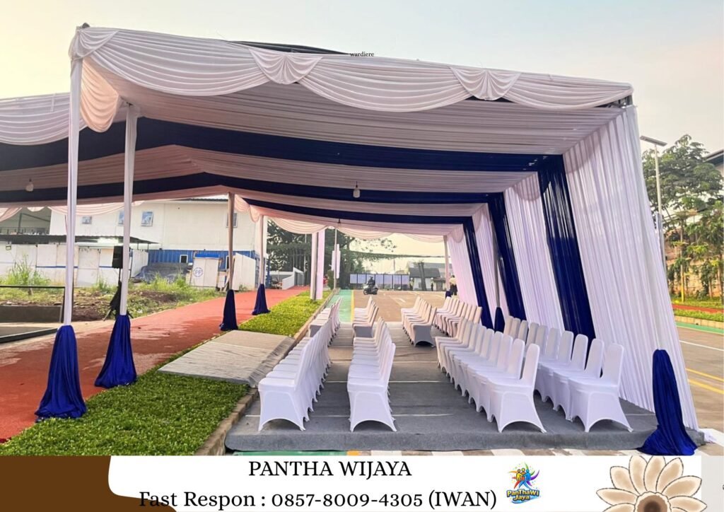 Rental Tenda Plafon Poni Hitam Jababeka