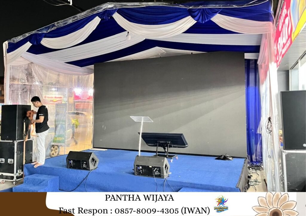 Rental Tenda Plafon Poni Hitam Jababeka