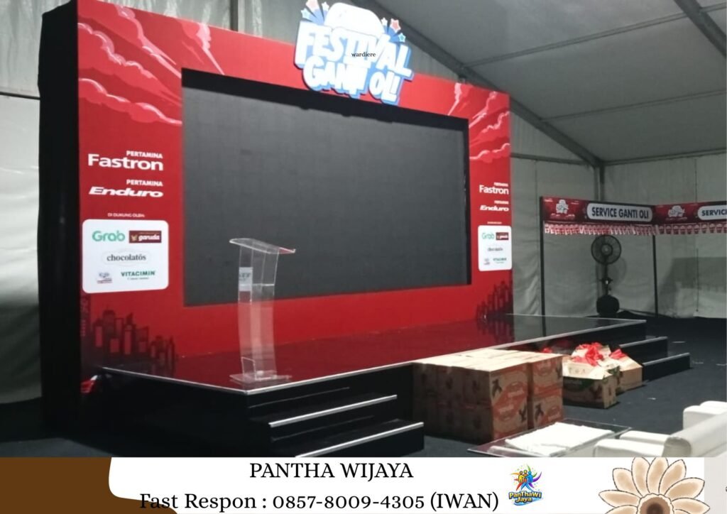 Sewa Panggung Melaminto, Backdrop Cibitung Bekasi