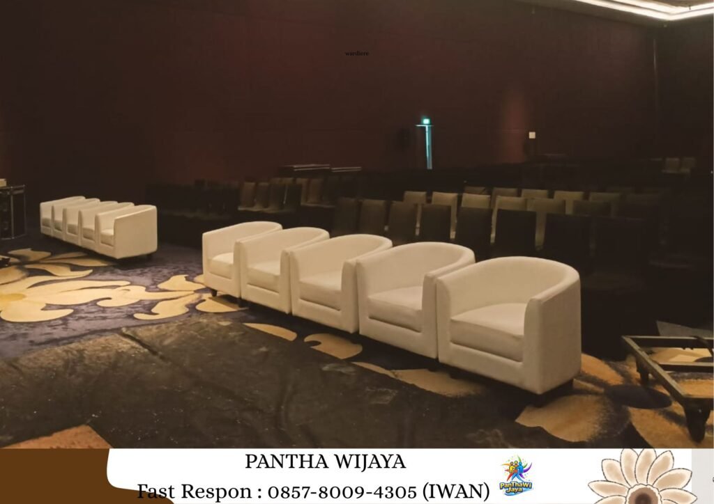 Rental Sofa Oval Hitam, Sofa Oval Putih Jaksel