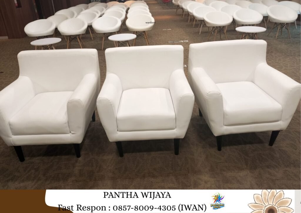 Sewa Sofa Queen putih, Sofa Scandinavian Putih Jakarta