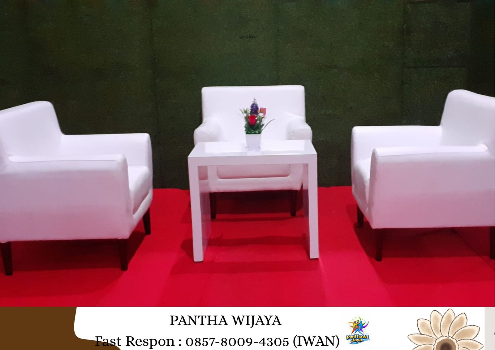 Sewa Sofa Queen putih, Sofa Scandinavian Putih Jakarta