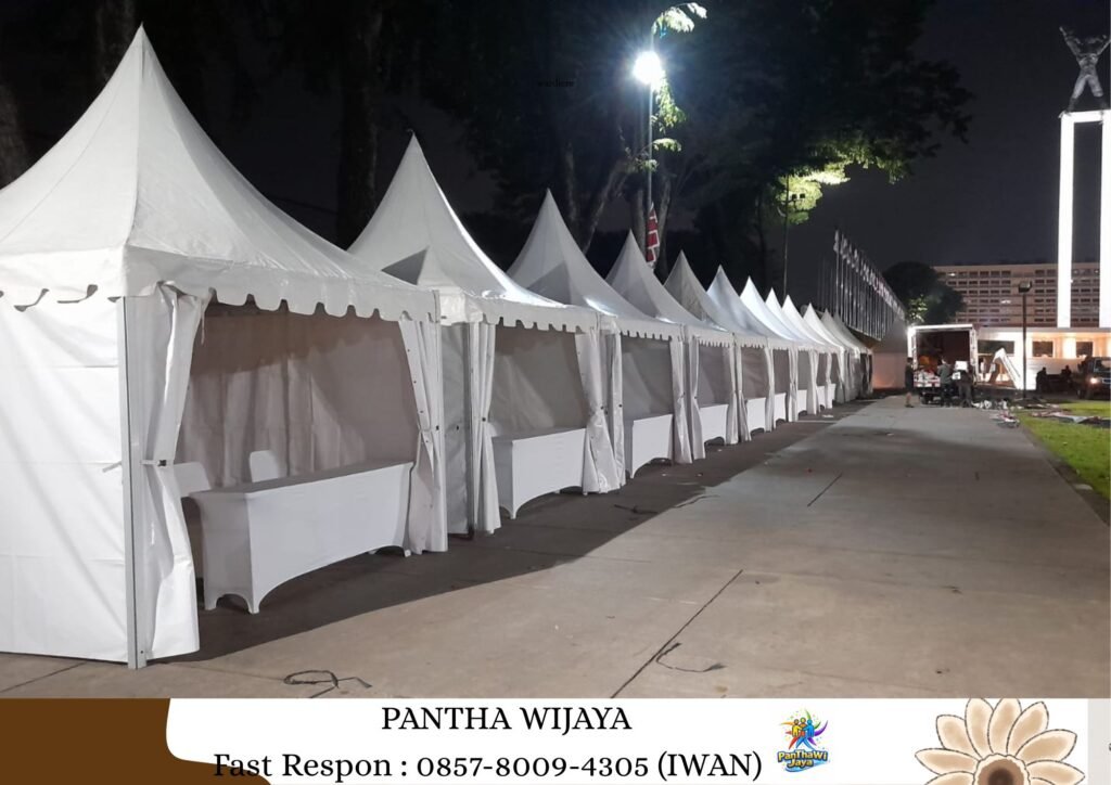 Sewa Tenda Kerucut, Tenda bazar Putih, Tenda Roder Karawang