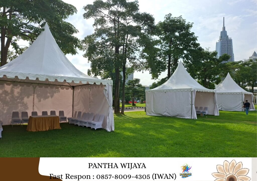 Sewa Tenda Kerucut, Tenda bazar Putih, Tenda Roder Karawang